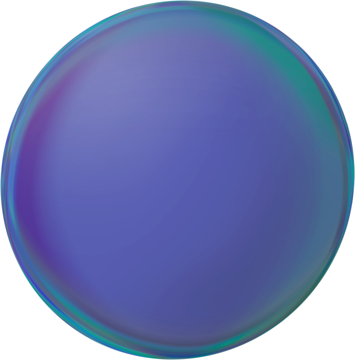 Colorful soap bubbles with rainbow reflection. Single soap bubble.